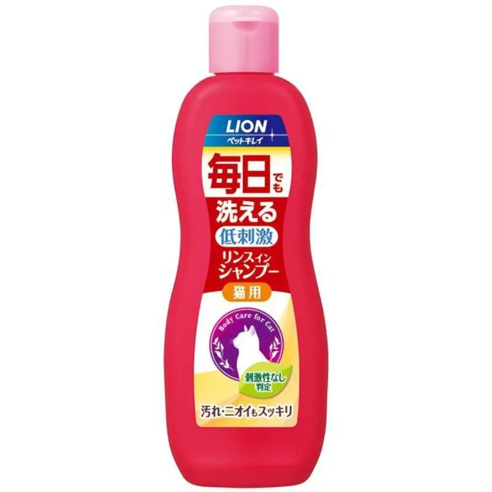 獅王lion  每日泡沫溫和洗毛液 貓用 (330ml)(微花香)